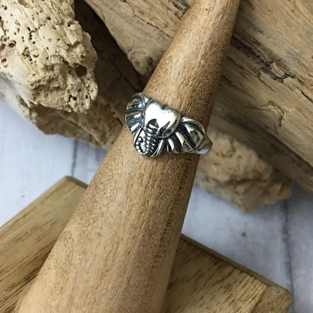 Elephant Head Sterling Silver Toe Ring